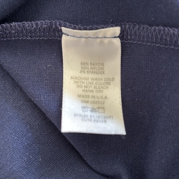 Soprano Popover Midi Body-Con Dress Sleeveless Midnight Navy Blue Size Medium - Picture 10 of 10